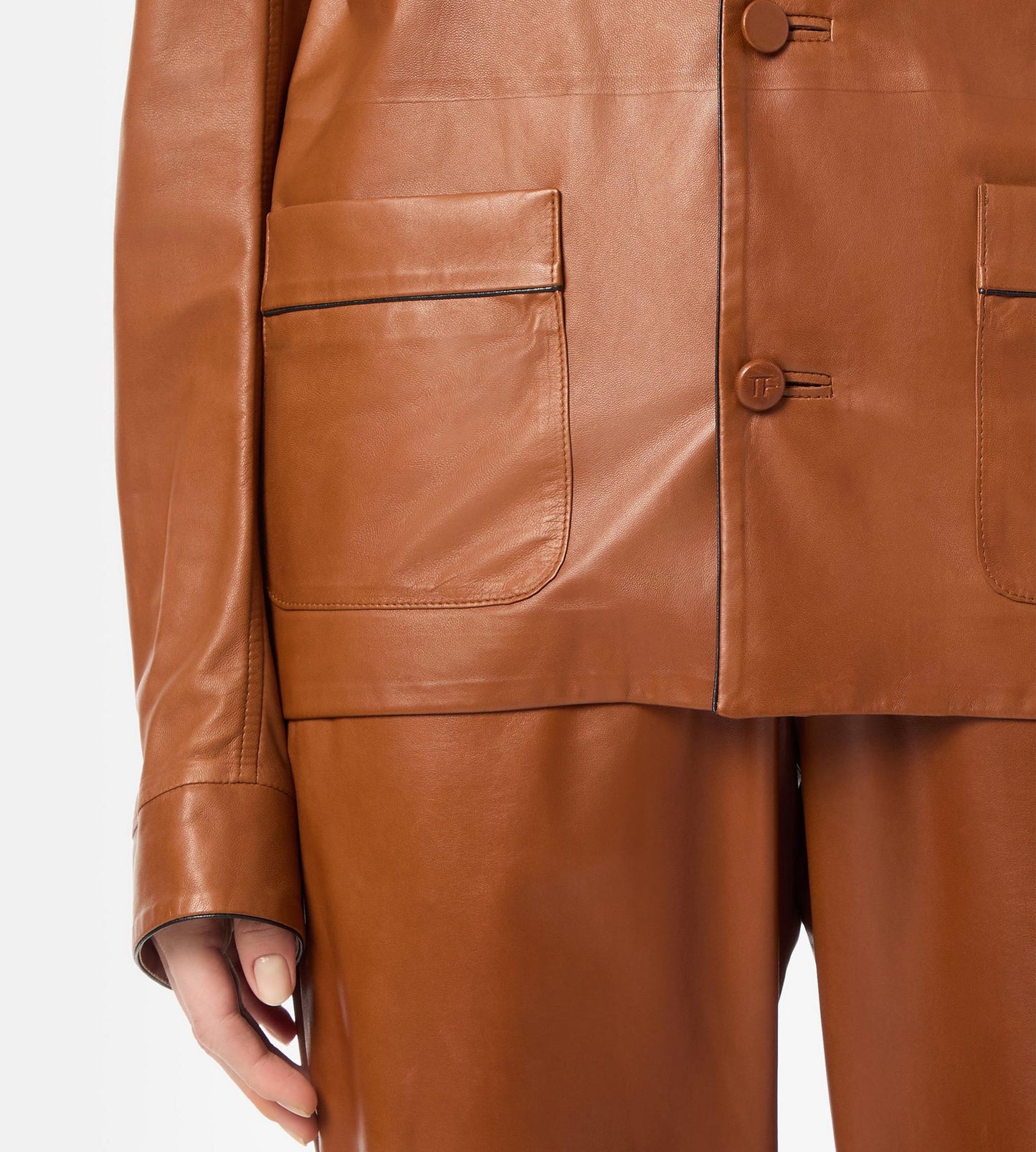 Lightweight Leather Pajama Shirt