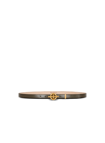 Smooth leather T-Bar belt