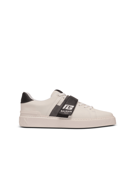 Calfskin B-Court trainers with PB tongue