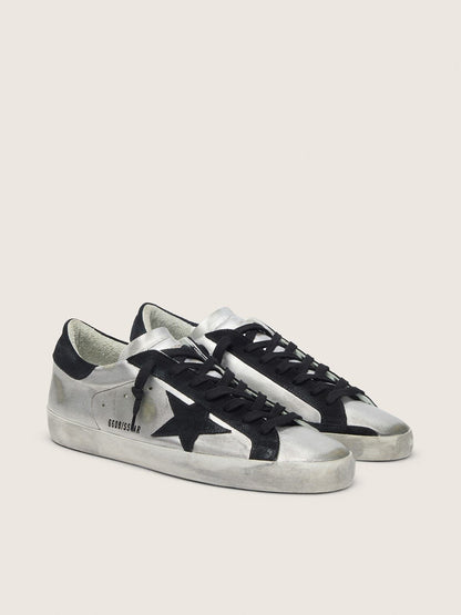 Men's Super-Star in silver leather