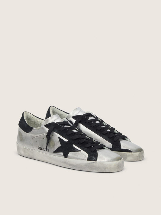 Men's Super-Star in silver leather