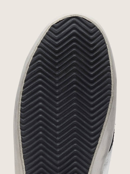 Men's Super-Star in silver leather