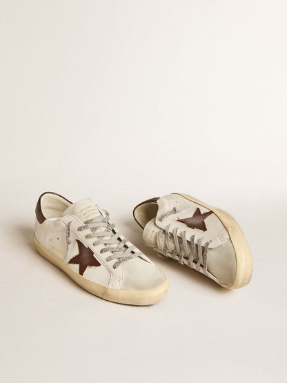 Men's Bio-based Super-Star with canvas star and dark brown leather heel tab