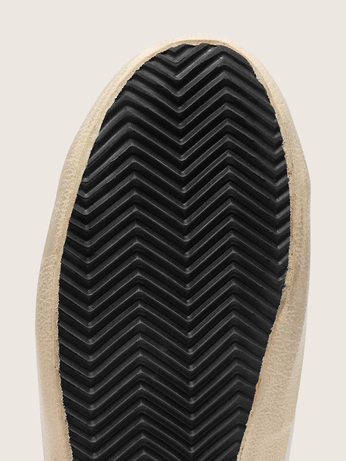 Men's Super-Star with sand suede star and red croc-print leather heel tab