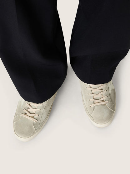 Men’s Super-Star in light gray suede with white leather star