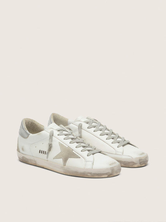 Men's Super-Star with silver heel tab and lettering