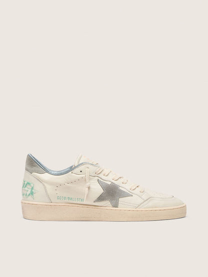 Ball Star in nappa leather with gray suede star and heel tab