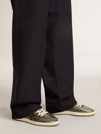 Men’s Ball Star in black nappa with suede star and nappa heel tab