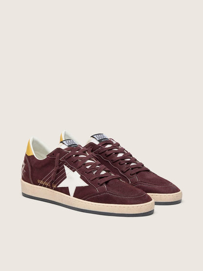 Men's Ball Star in chocolate nubuck with leather star and heel tab