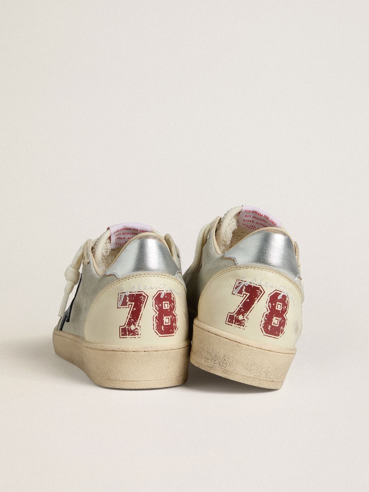 Men's Ball Star in gray suede with blue nubuck star and laminated leather heel tab