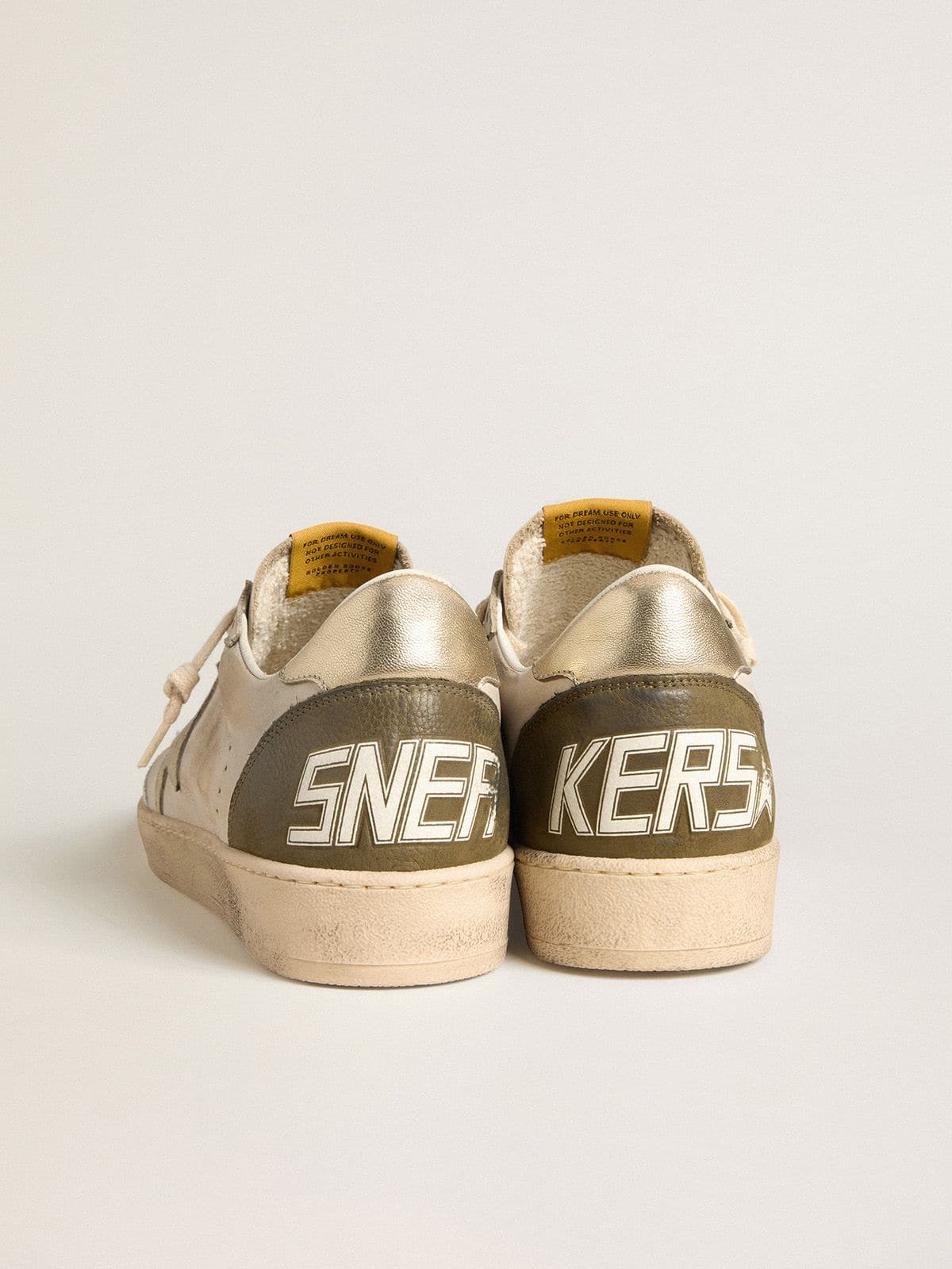 Men's Ball Star LTD with beige suede star and platinum laminated leather heel tab