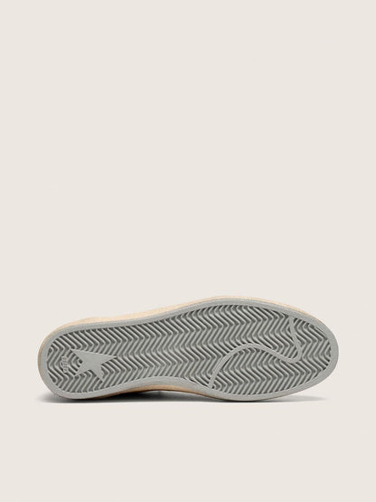 Men's Ball Star in ocher suede with leather star and light blue suede heel tab