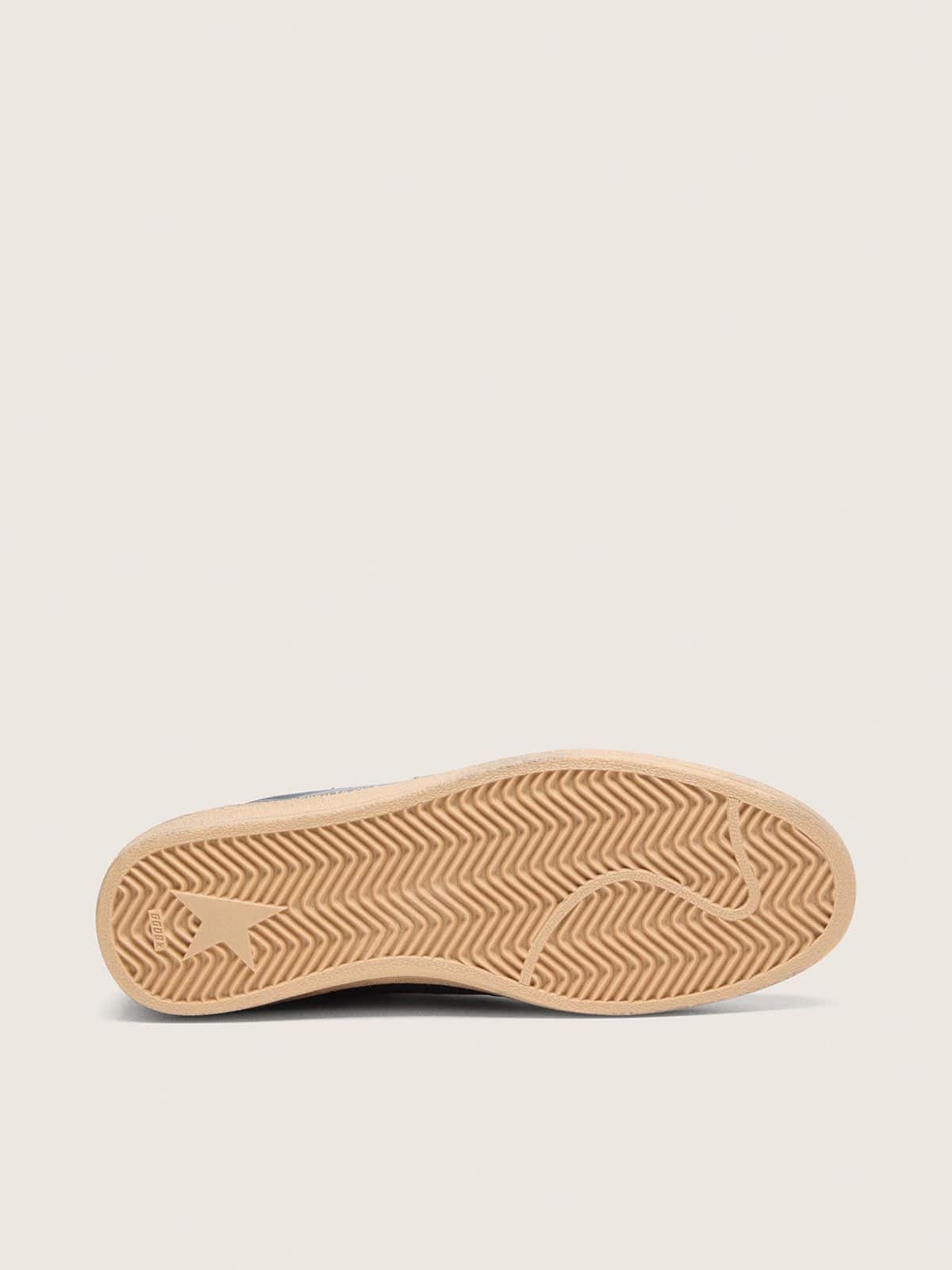 Men’s Ball Star LTD in dark blue leather with beige suede star