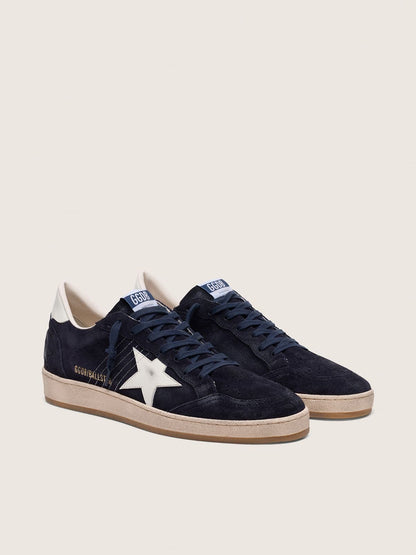 Men’s Ball Star in dark blue suede with white leather star