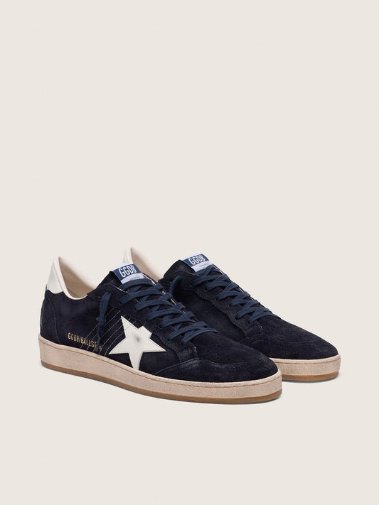 Men’s Ball Star in dark blue suede with white leather star
