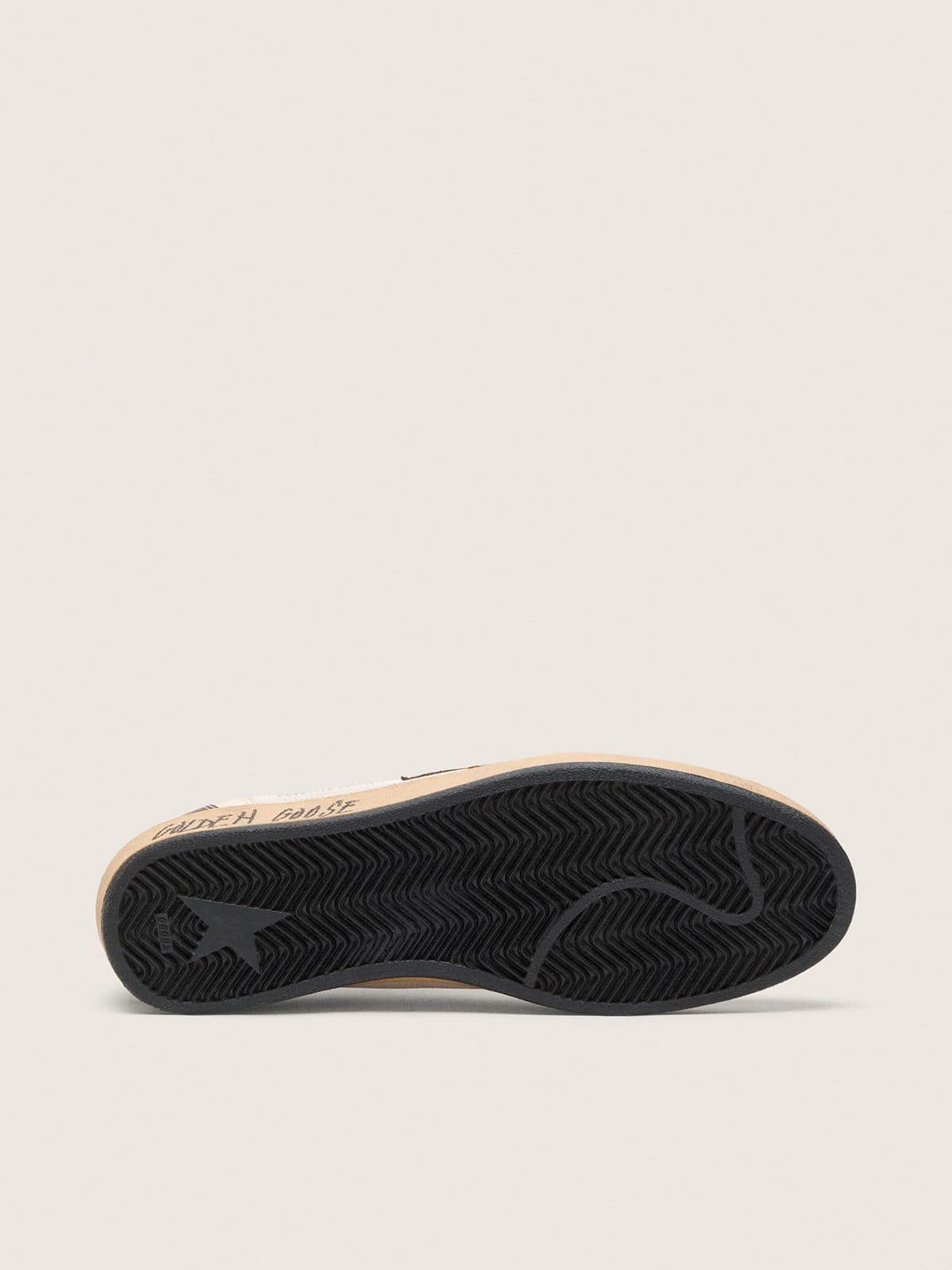 Men's Ball Star in nappa and mesh with suede star and brown leather inserts