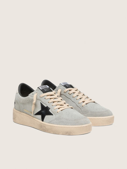 Men's Ball Star in gray suede with black leather star