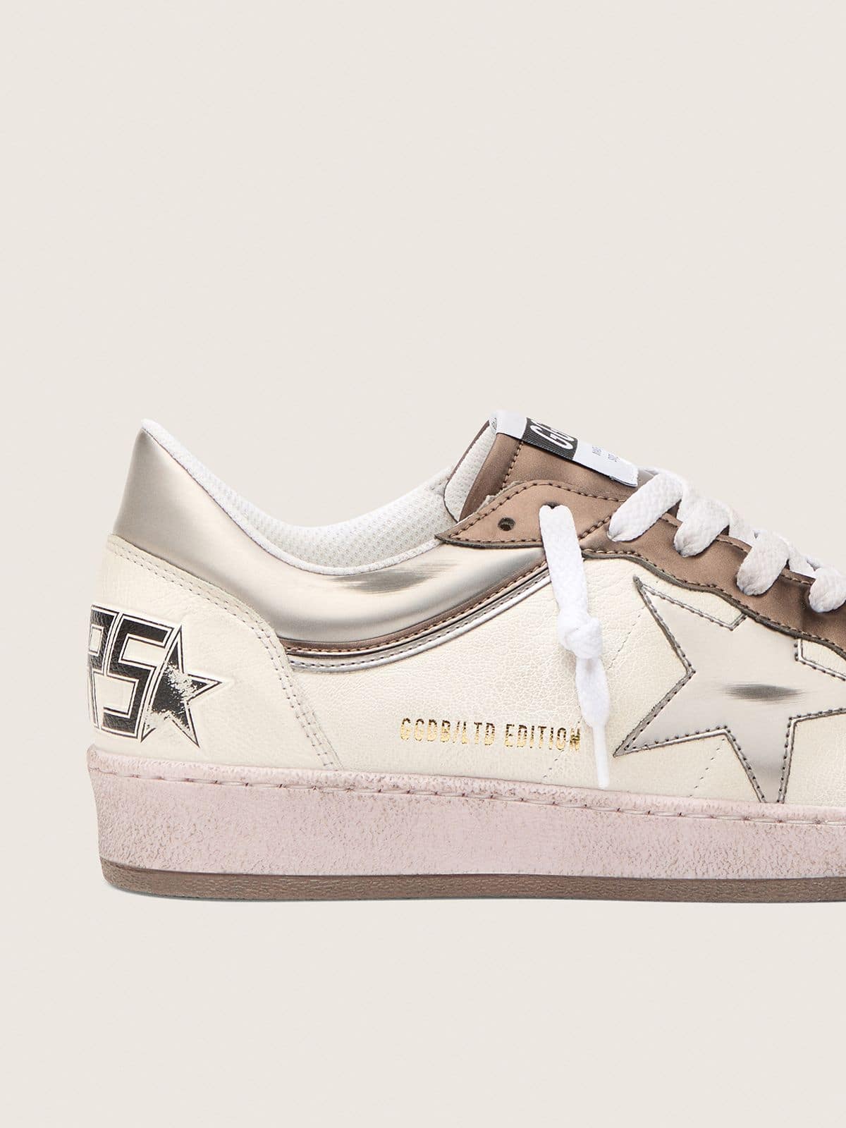 Men's Ball Star LTD in nappa leather with metallic bio-based star and inserts