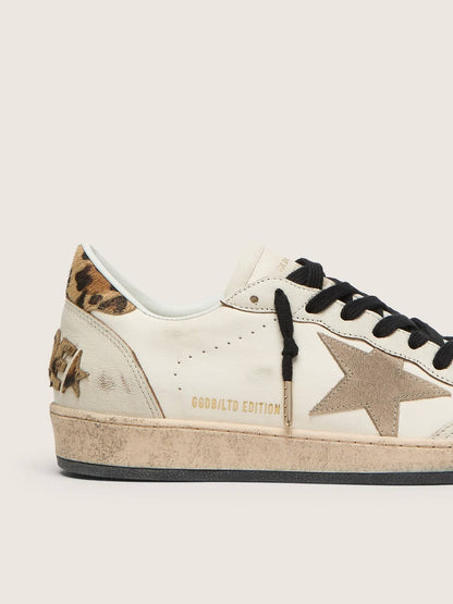 Men's Ball Star Wishes with suede star and leopard-print pony skin heel tab