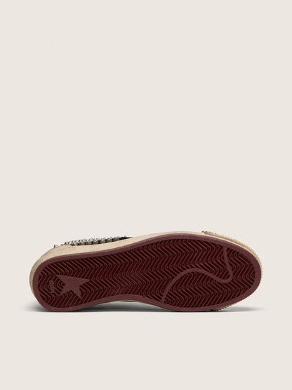 Men's Ball Star LAB in black suede with studs and glossy black leather star