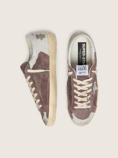 Men’s Super-Star LTD in lavender suede with silver star