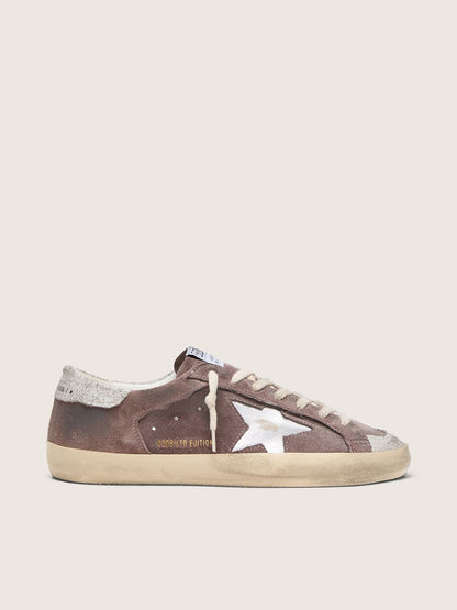 Men’s Super-Star LTD in lavender suede with silver star