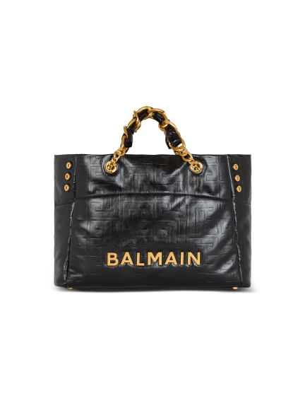 1945 Soft crackled leather tote bag