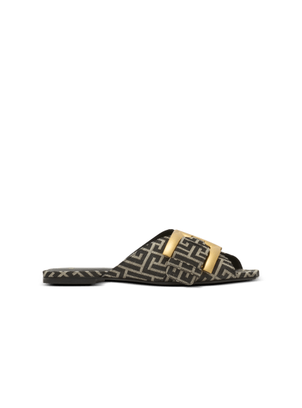 Flat monogram jacquard Anthem sandals