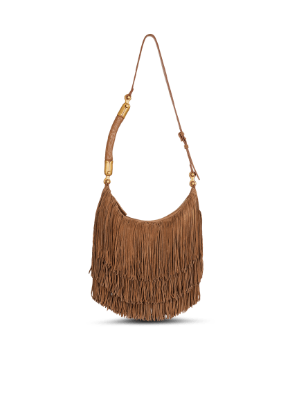 Ébène Hobo fringed suede bag