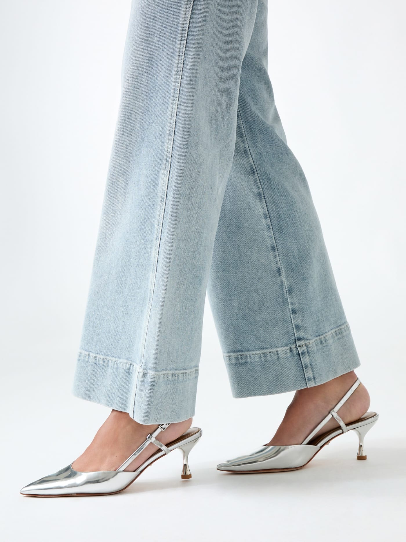Jen Metallic Kitten Heels
