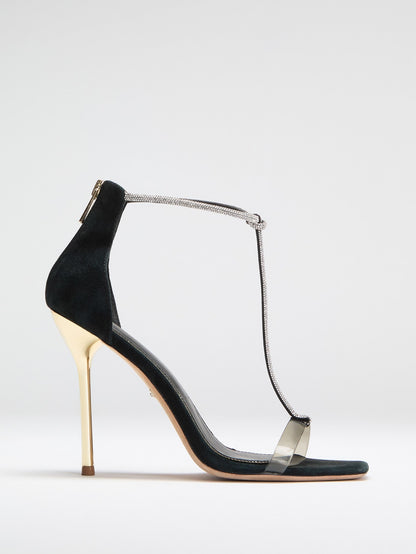 Olivia T-Strap Rhinestone Stiletto