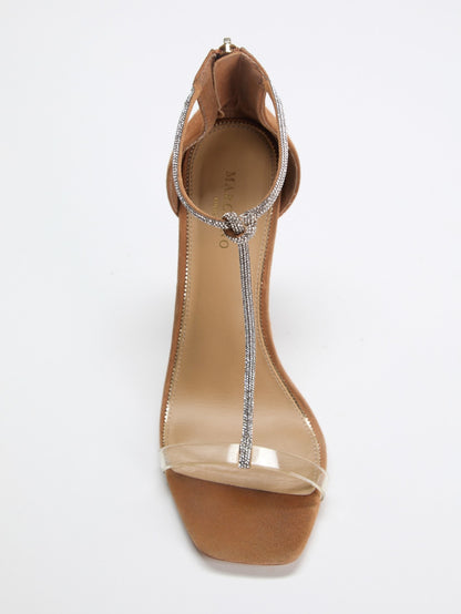 Olivia T-Strap Rhinestone Stiletto