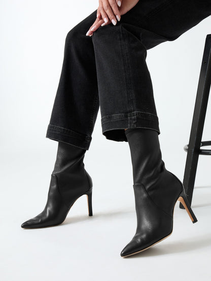 Mavrik Leather Ankle Bootie