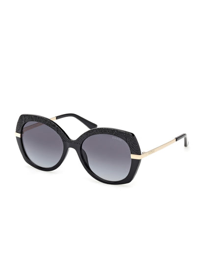 Geometric Transparent Plastic Sunglasses