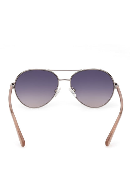 Gold-Tone Aviator Sunglasses
