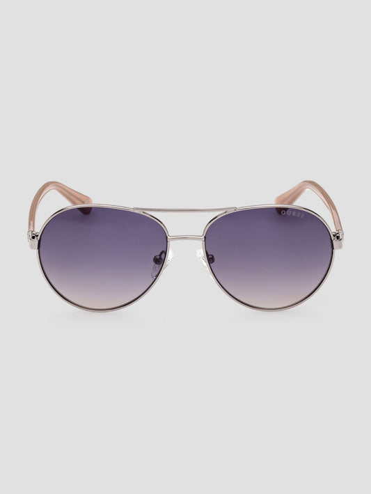 Gold-Tone Aviator Sunglasses
