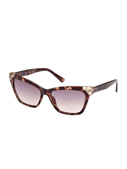 Tortoise Plastic Square Sunglasses