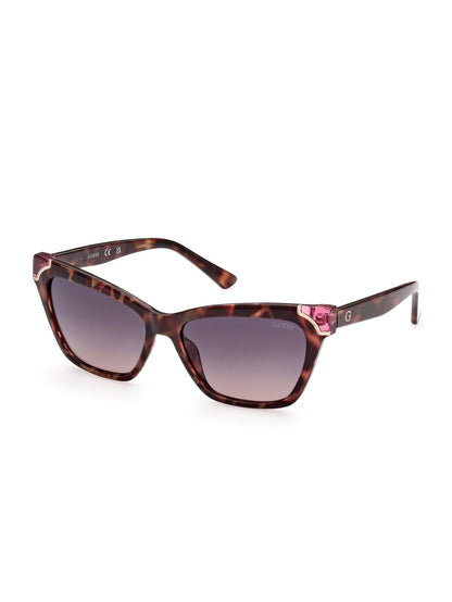 Tortoise Plastic Square Sunglasses