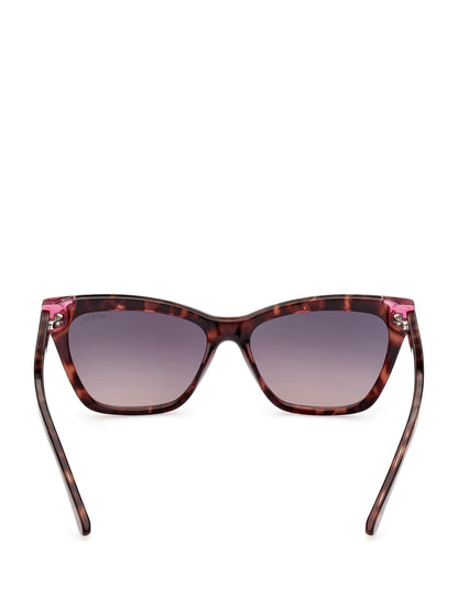 Tortoise Plastic Square Sunglasses