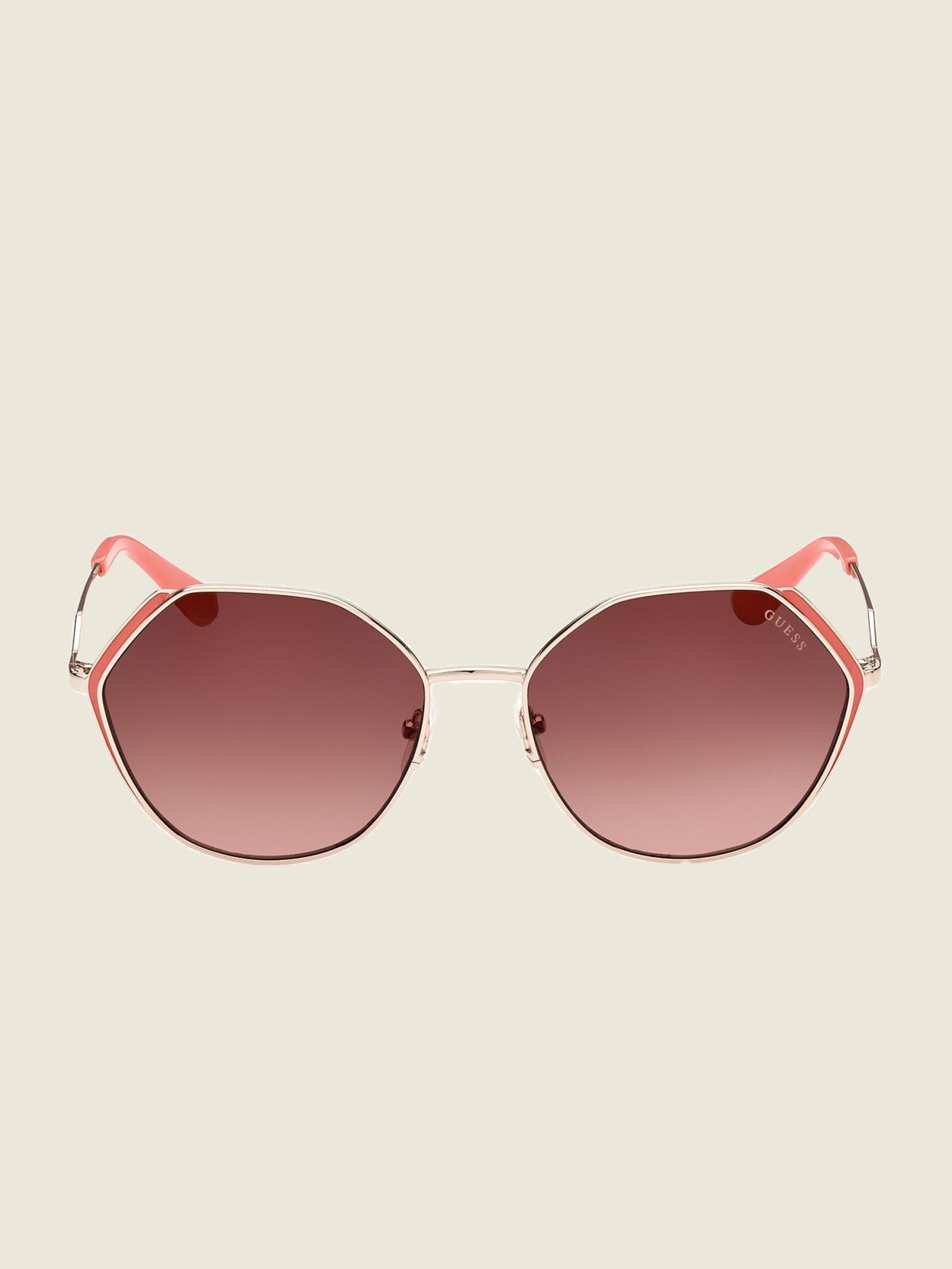 Colored Temple Geometric Sunglasses