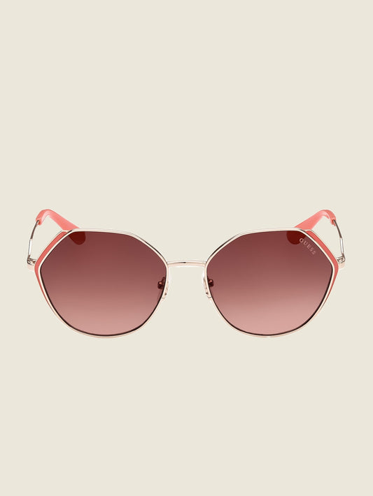 Colored Temple Geometric Sunglasses