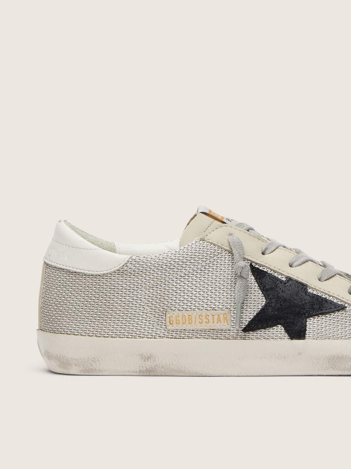 Women's Super-Star in leather with black star