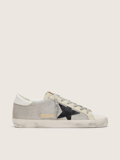 Women's Super-Star in leather with black star