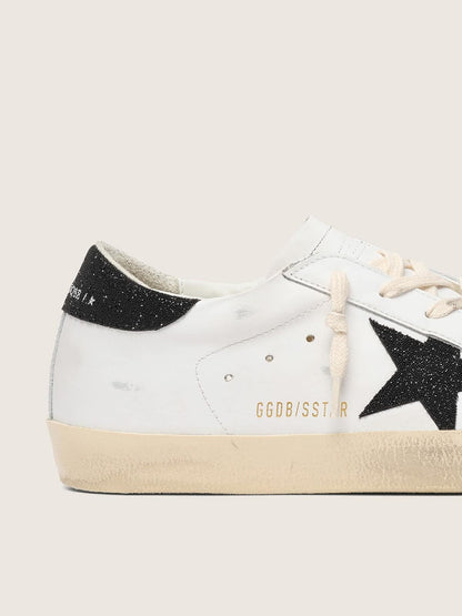 Women’s Super-Star with a black Swarovski crystal star and heel tab