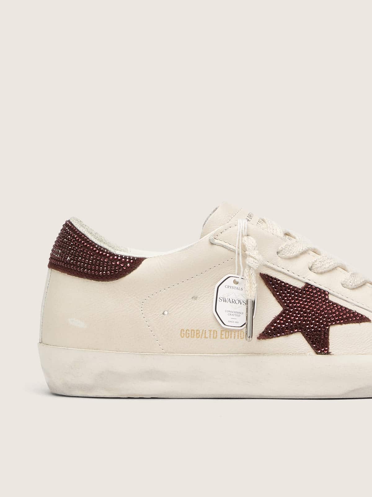 Women’s Super-Star  with suede star and heel tab with Swarovski crystals