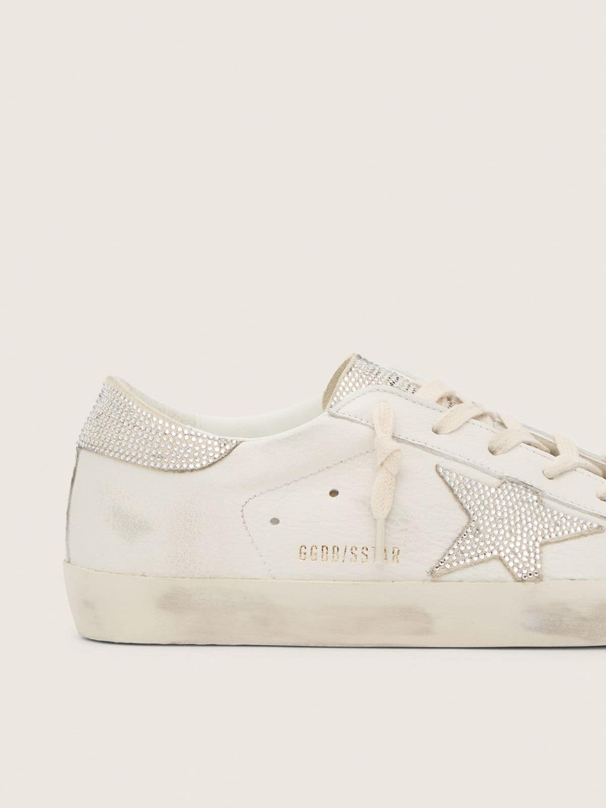 Women’s Super-Star in nappa leather with Swarovski crystal star and heel tab