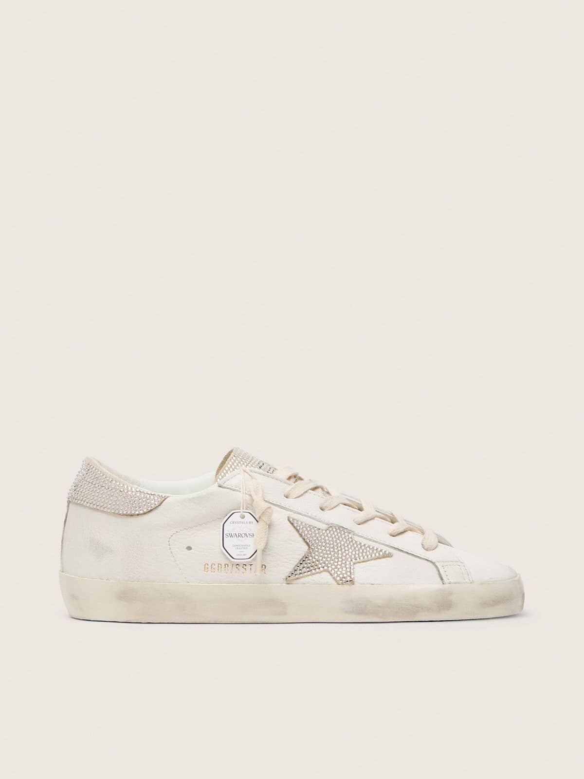 Women’s Super-Star in nappa leather with Swarovski crystal star and heel tab