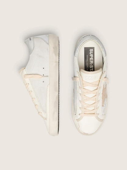 Women's Super-Star  with Swarovski crystals and smoke gray leather star