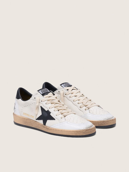 Women's Ball Star in nappa with black star and black heel tab
