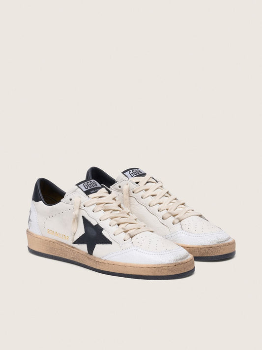 Women's Ball Star in nappa with black star and black heel tab